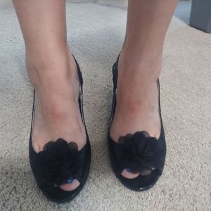 karen scott sling back peep toe